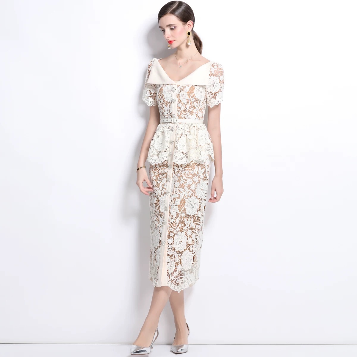 Show you off lace dress FBC333 images